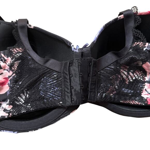 Cacique by Lane Bryant Floral Lightly Lined Balconette Bra Size 40F - Picture 5 of 10
